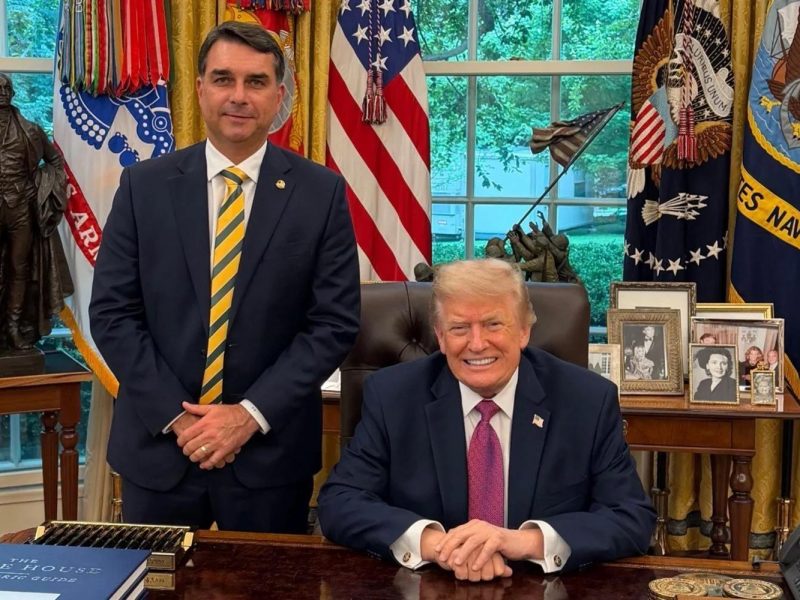 Флавиу Болсонару и Дональд Трамп