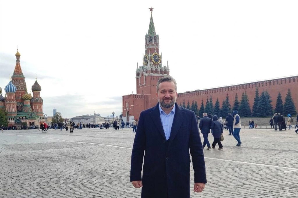 Депутат Европарламента от Словакии Любош Блага на Красной площади в Москве