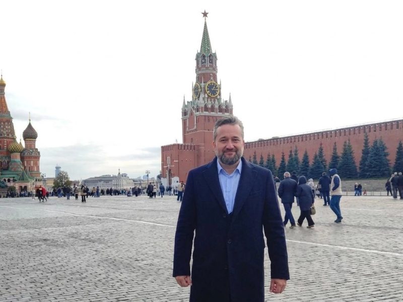 Депутат Европарламента от Словакии Любош Блага на Красной площади в Москве
