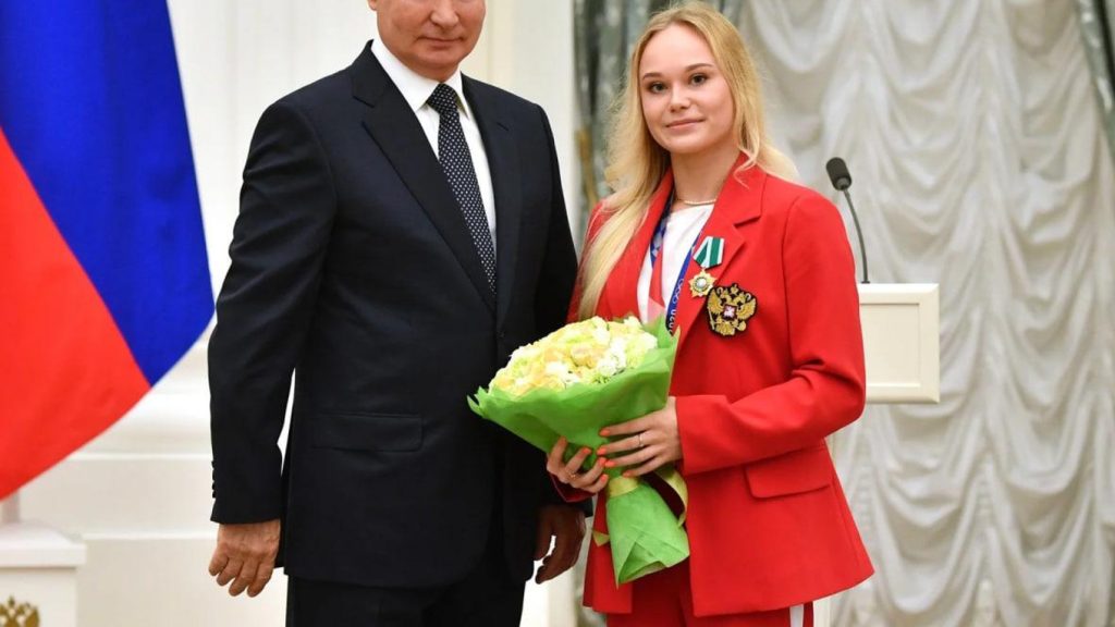 Ангелина Мельникова с Владимиром Путиным