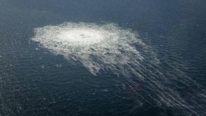 Утечка газа из «Северного потока» в Балтийском море