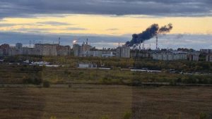 Омский НПЗ после атаки дронов
