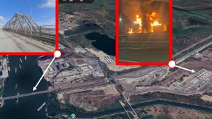 Пожар на нефтеналивном терминале в Ростове-на-Дону
