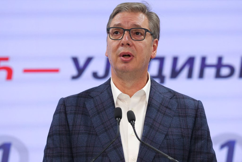 Александр Вучич признает поражение на выборах, Белград, 25 октября 2026